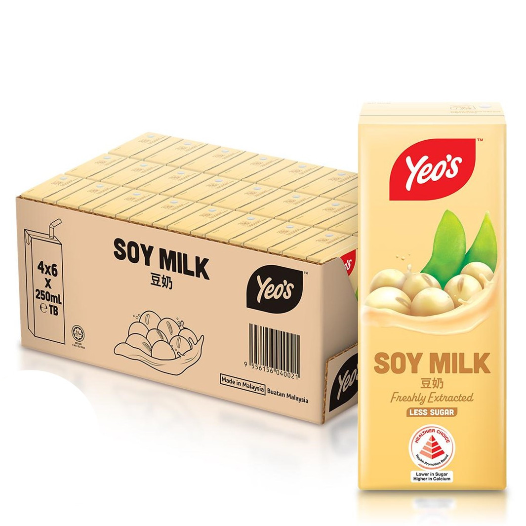 杨协成 原味豆奶 整箱 | Yeo's Soy Bean Milk Packet Drink Case 	24	x	250ml