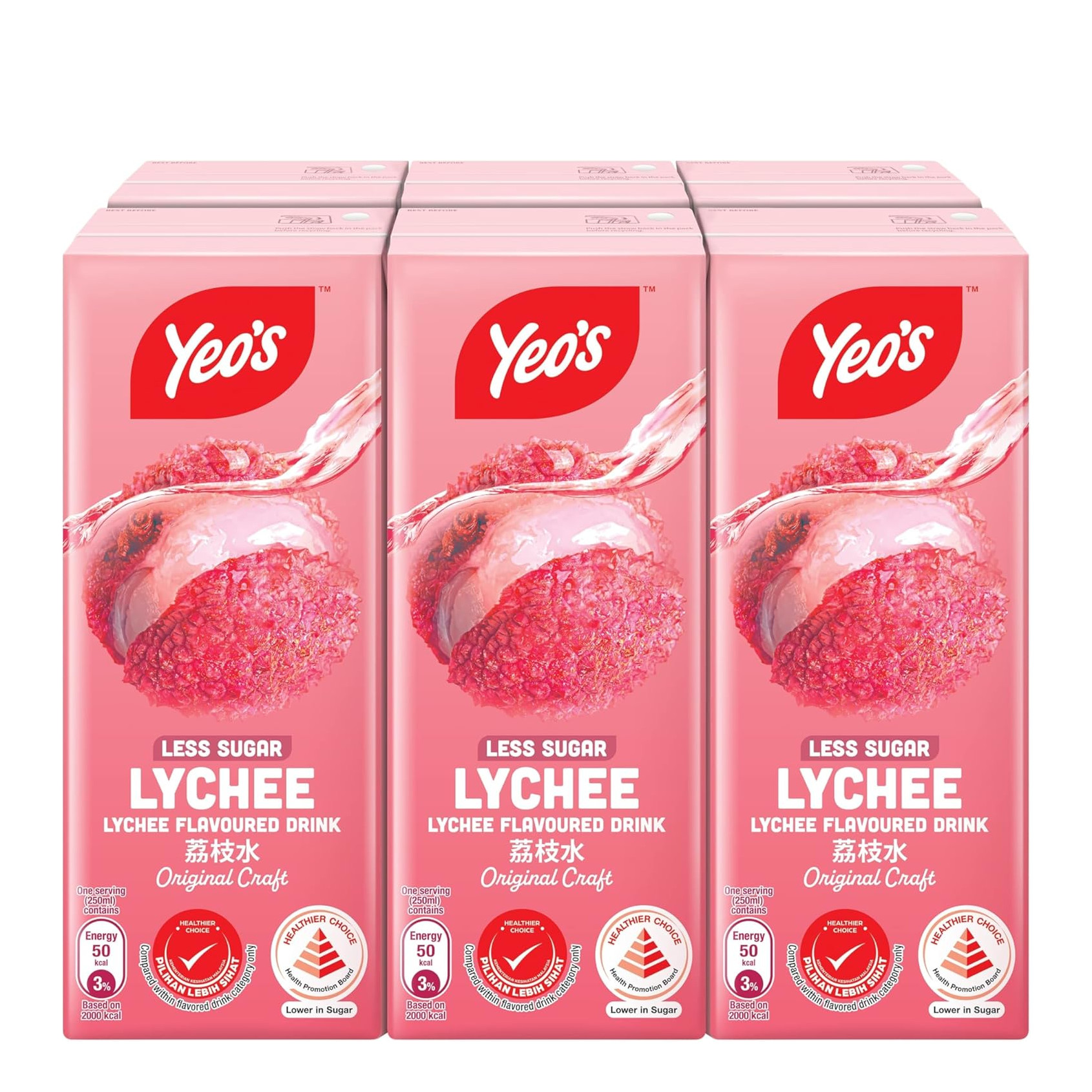 杨协成 荔枝水 | Yeo's Lychee Packet Drink	6	x	250ml