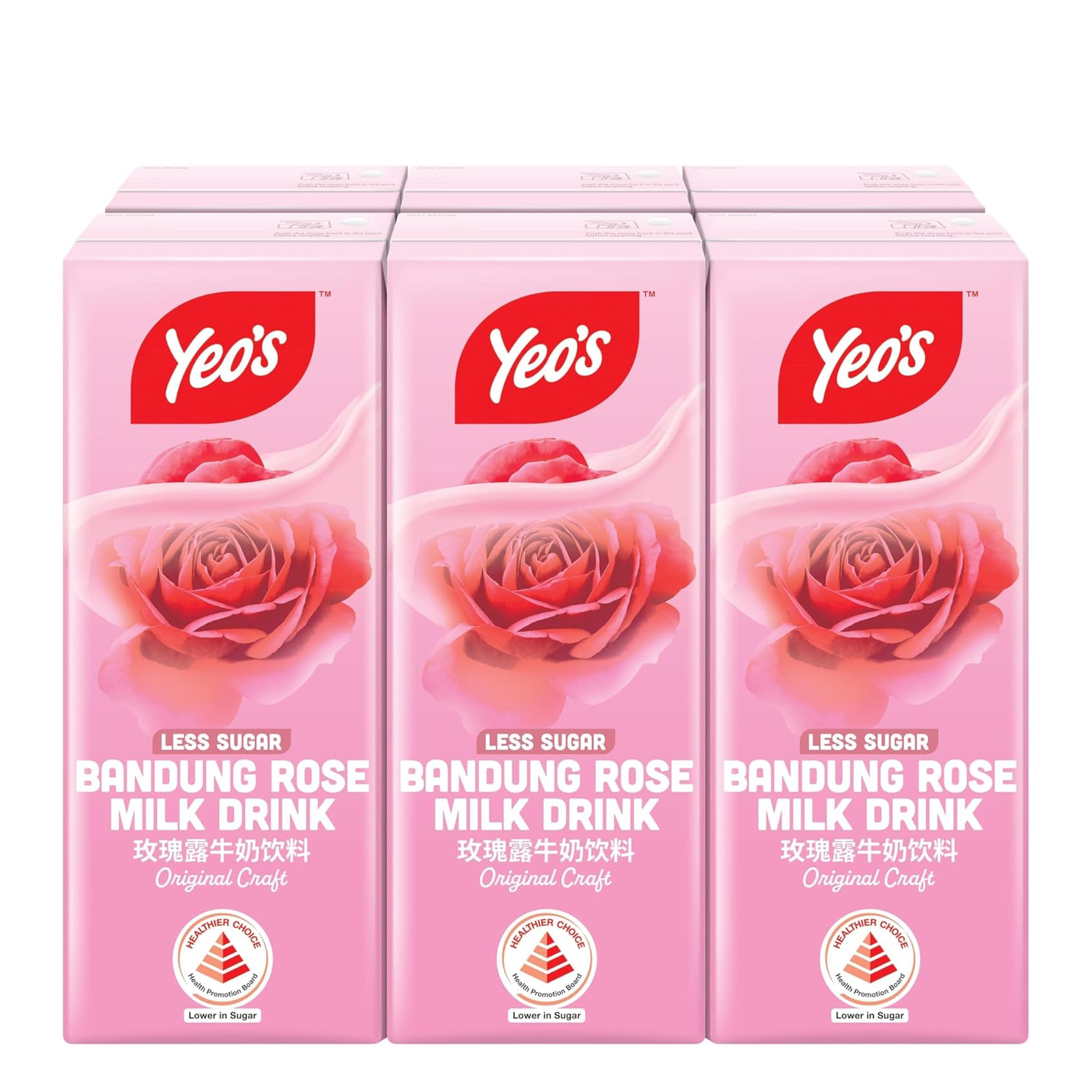 杨协成 玫瑰露牛奶饮料 | Yeo's Bandung Rose Milk	6	x	250ml