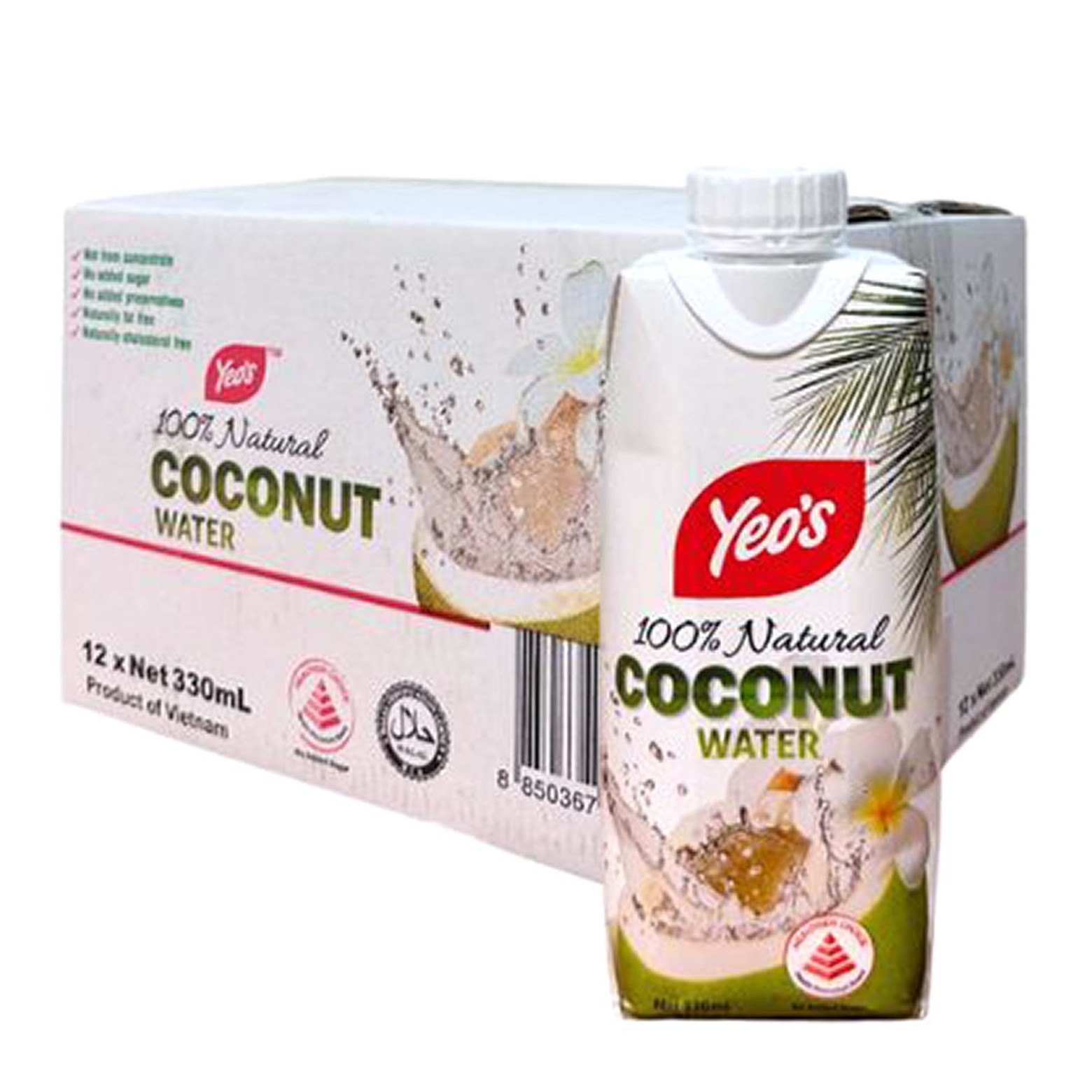 杨协成 100% 椰子水 整箱 | Yeo's 100% Coconut Water Case	12	x	330ml