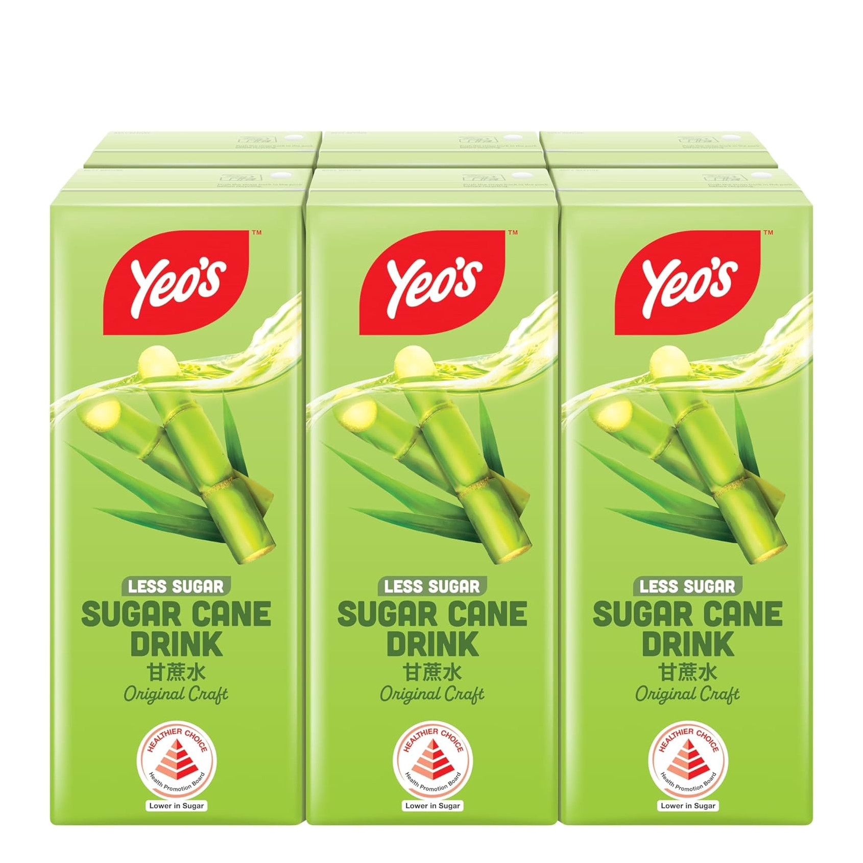 杨协成 甘蔗水 | Yeo's Sugarcane Packet Drink	6	x	250ml