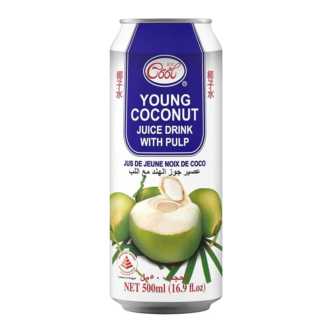 Ice Cool 嫩椰子汁饮料 | Ice Cool Young Coconut Juice With Pulp 			500ml