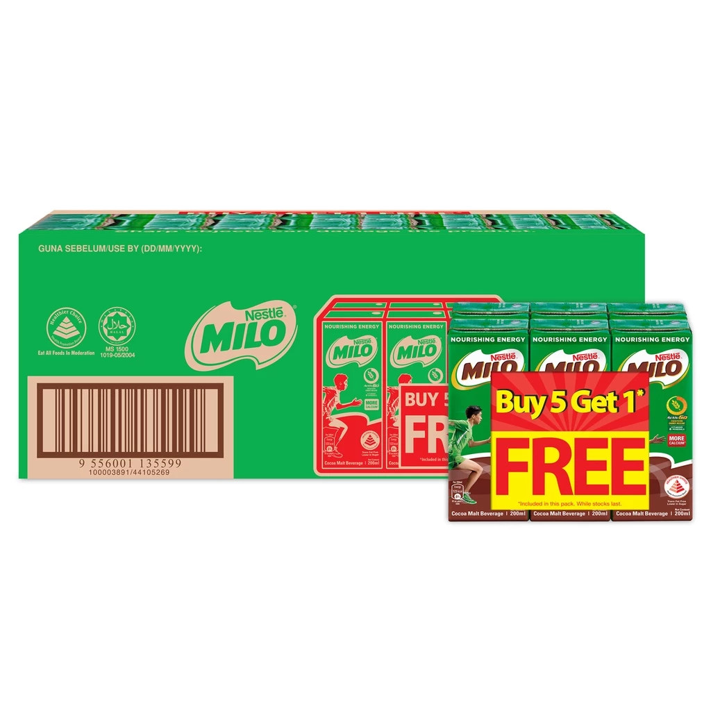 美禄 原味巧克力麦芽饮品 整箱 | Milo UHT Chocolate Malt Packet Drink Case 24 x 200ml