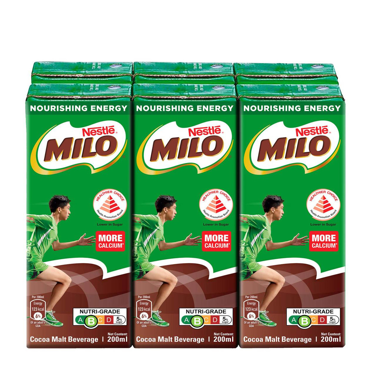 美禄 原味巧克力麦芽饮品 | Milo UHT Chocolate Malt Packet Drink	6	x	200ml