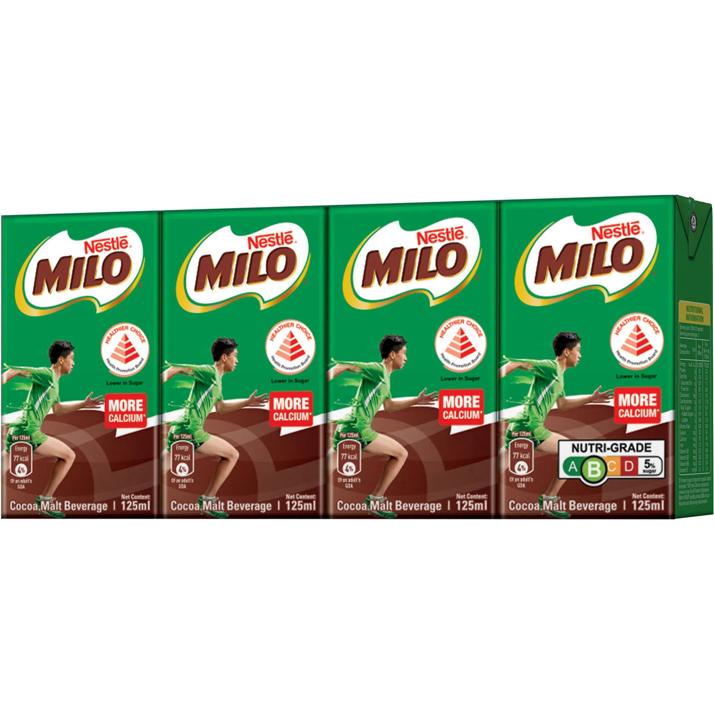 美禄 原味巧克力麦芽饮品 | Milo UHT Chocolate Malt Packet Drink	4	x	125ml