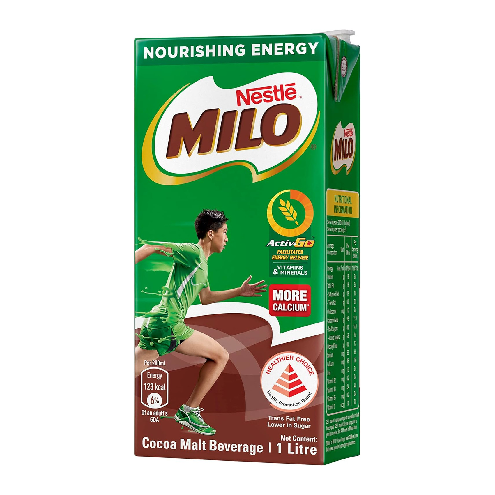 美禄 原味巧克力麦芽饮品 | Milo UHT Chocolate Malt Packet Drink			1L