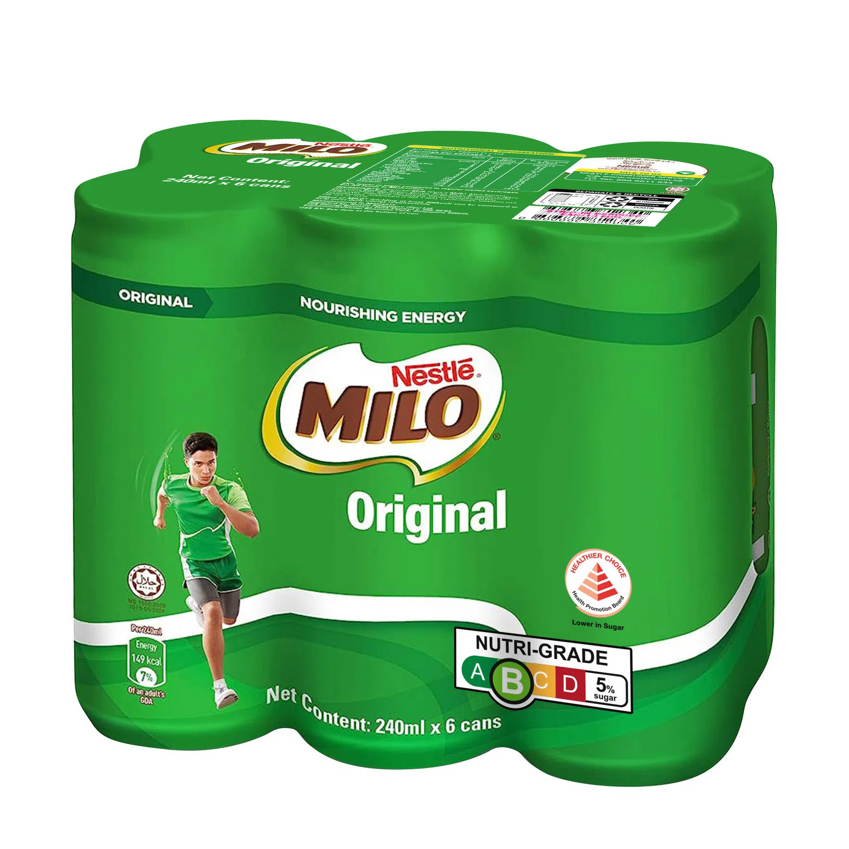 美禄 原味巧克力麦芽饮品 罐装 | Milo Original Can Drink 6 x 240ml