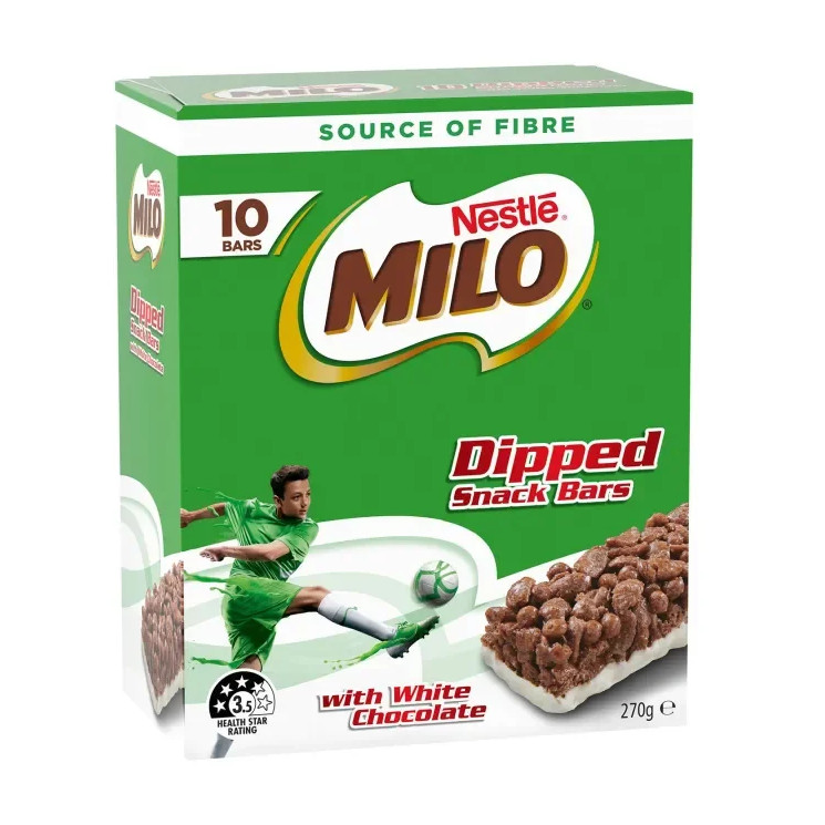 美禄 白巧克力可可球谷物棒 | Milo Snack Cereal Bars With White Chocolate 10 x 27g