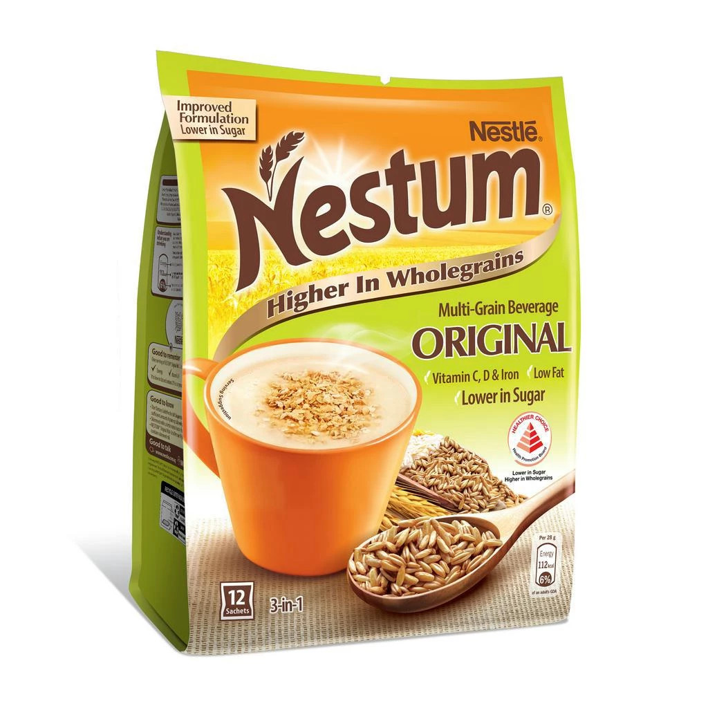 雀巢 原味麦片低糖 3合1冲饮 | Nestle Nestum	3 In 1 Cereal Drink Original 12 x 28g