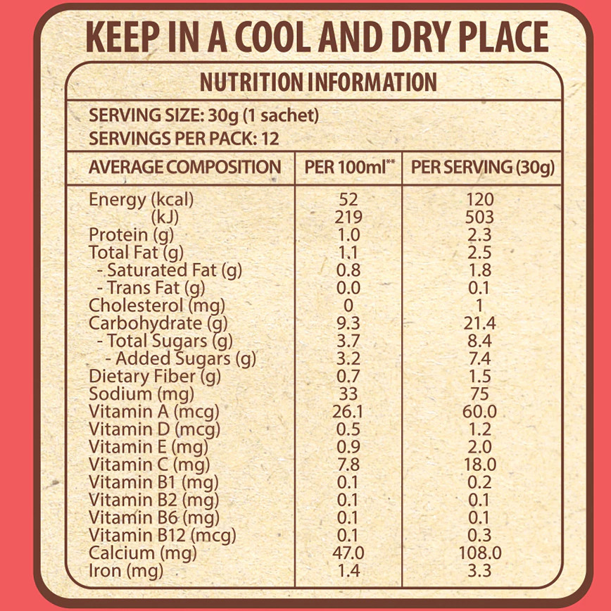 雀巢 燕麦麦片低糖 3合1冲饮 | Nestle Nestum	3 In 1 Cereal Drink Oats	12	x	30g