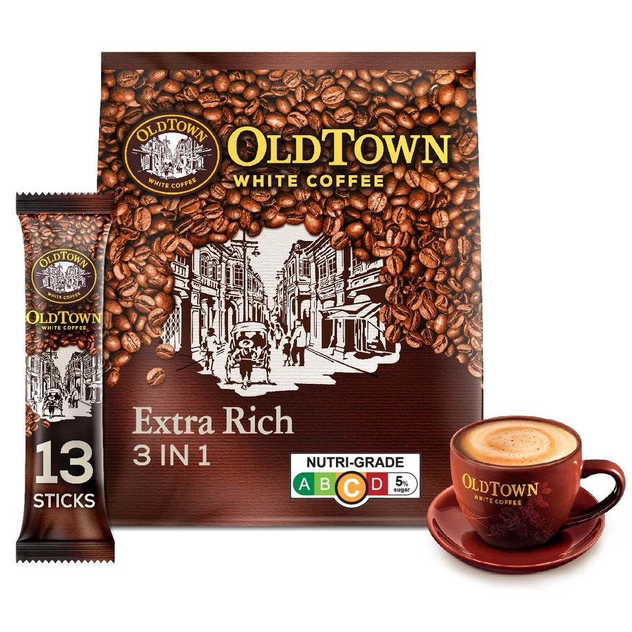 旧街场 特浓白咖啡 3合1速溶 | Old Town Extra Rich Instant 3 In1 Premix White Coffee 13 x 35g