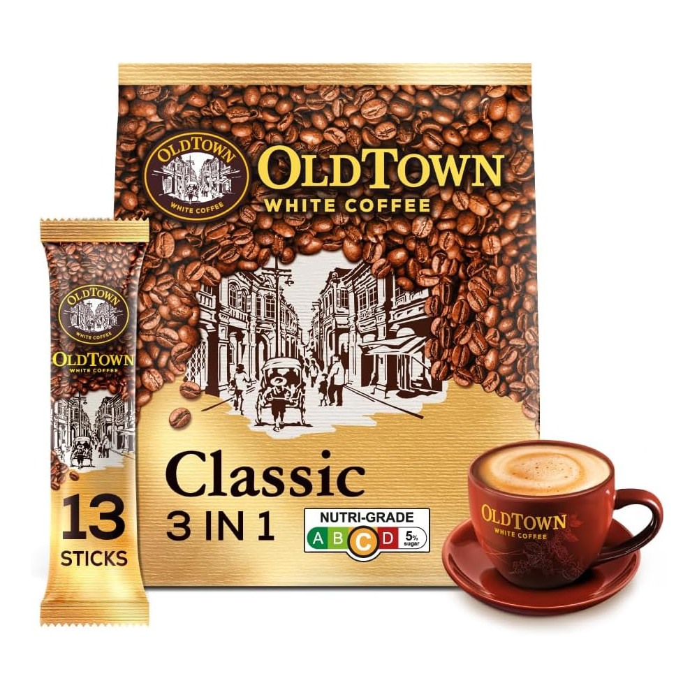 旧街场 经典原味白咖啡 3合1速溶 | Old Town Classic Instant 3 In1 Premix White Coffee 13 x 38g