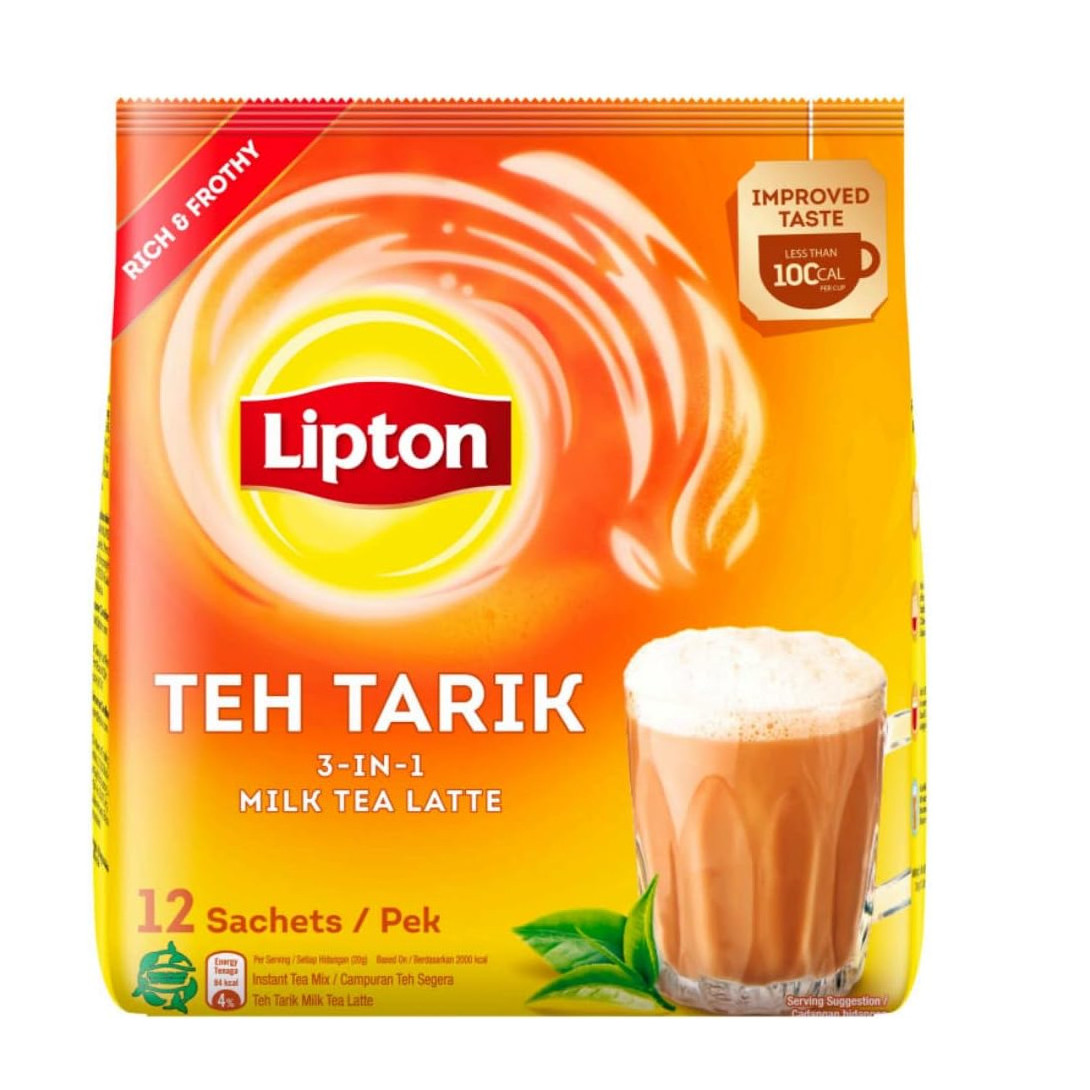 立顿 拉茶奶茶拿铁 3合1速溶 | Lipton Teh Tarik Milk Tea Latte 12 x 20g