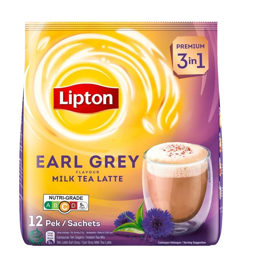 立顿 伯爵奶茶拿铁 3合1速溶 | Lipton 3-In-1 Earl Grey Milk Tea Latte 12 x 20g