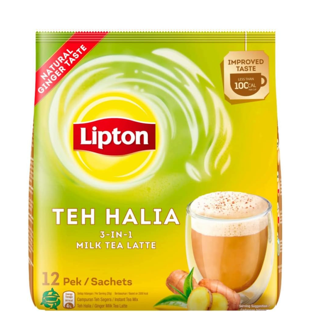 立顿 姜味奶茶拿铁 速溶冲饮 | Lipton Teh Halia Flavour Milk Tea Latte 12 x 20g