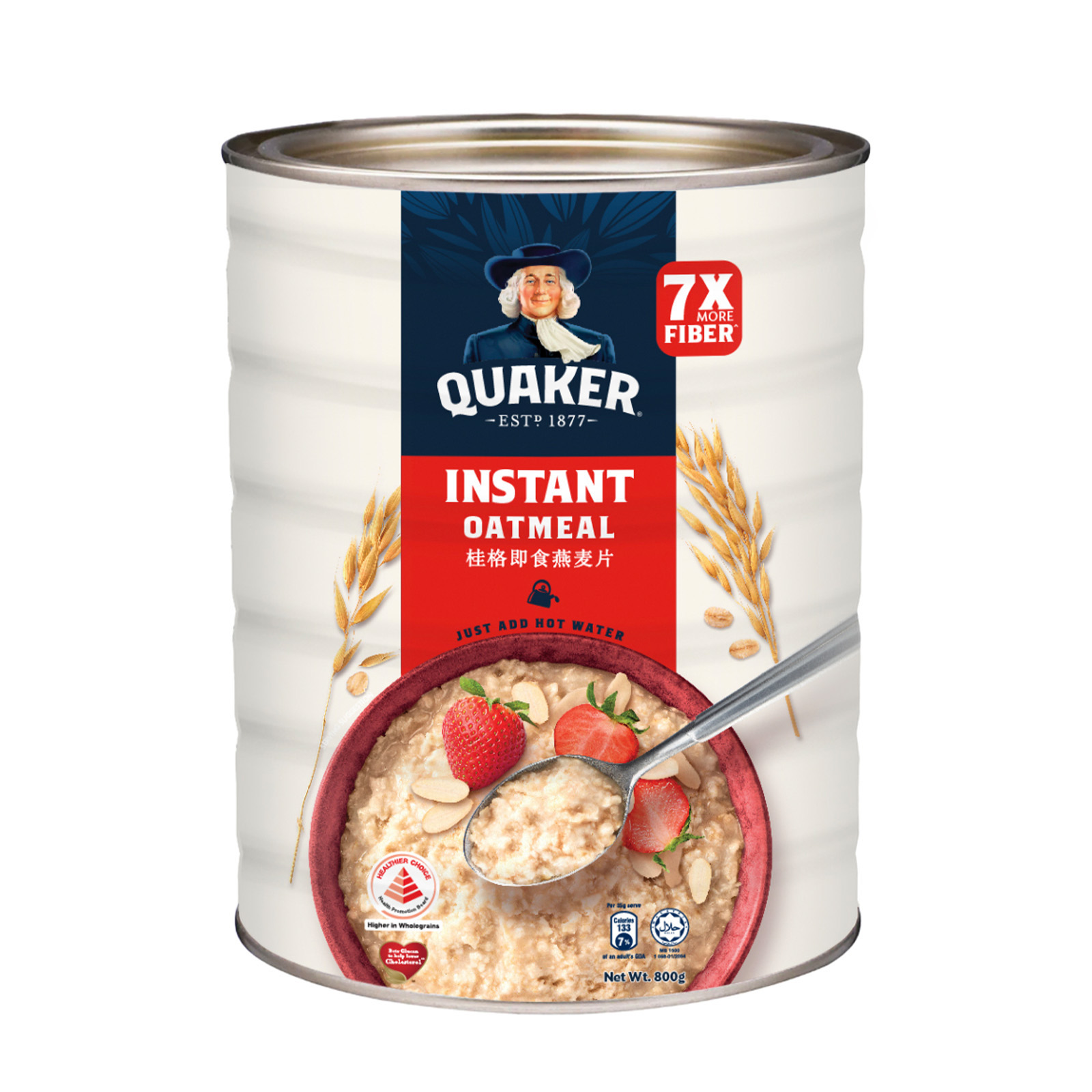 桂格 即食燕麦片 罐装 | Quaker Oats Instant Oatmeal Tin 800g