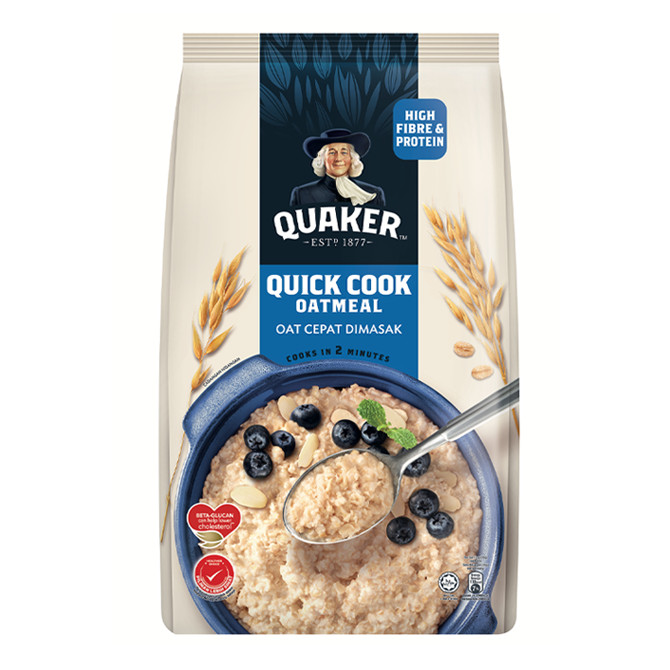 桂格 快熟燕麦片 | Quaker Oats Quickcook 2-minute Oatmeal Pack 1.35kg