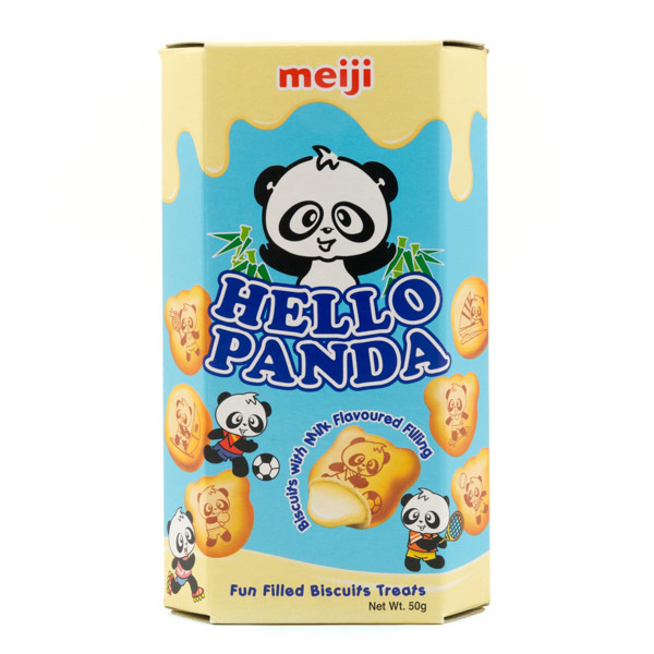 明治 熊猫奶油夹心饼干 | Meiji Hello Panda Biscuits Milk 50g