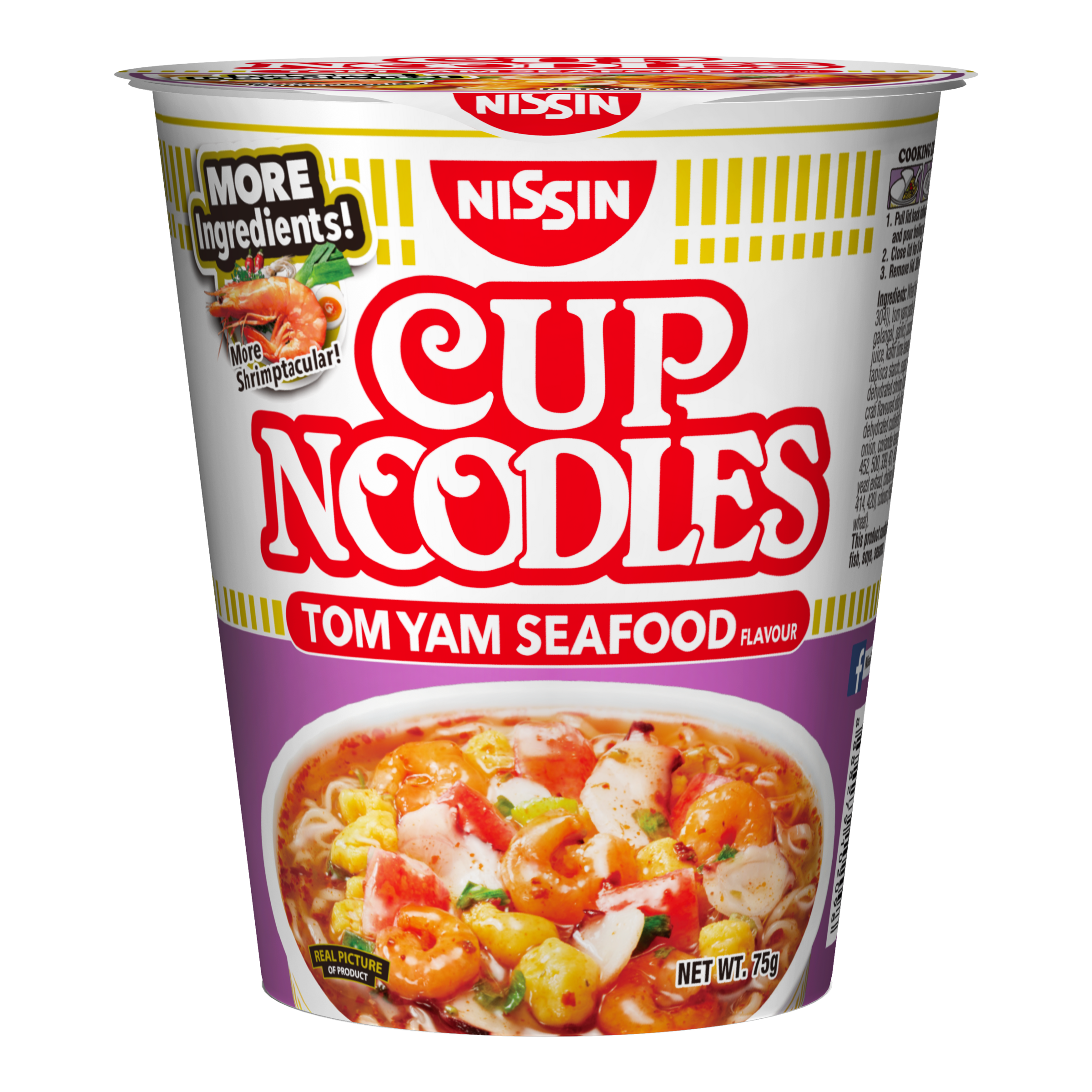 合味道 冬蔭海鲜杯面 | Nissin Tom Yam Seafood Flavor Cup Noodles 75g