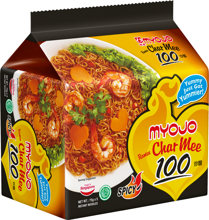 明星 拉面炒面 5袋 | Myojo Ramen Char Mee 5 x 75g