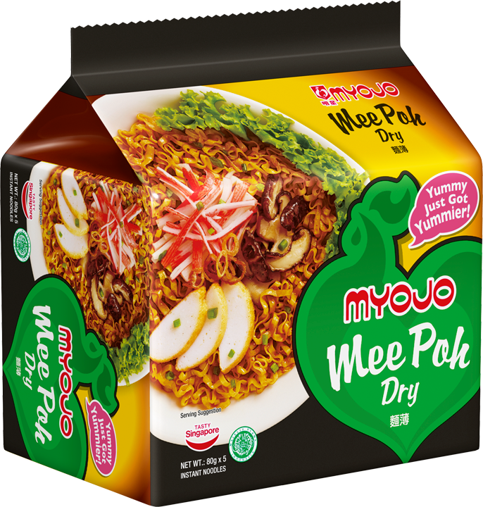 明星 面薄干捞面 5袋 | Myojo Mee Poh Dry Noodle 5 x 80g