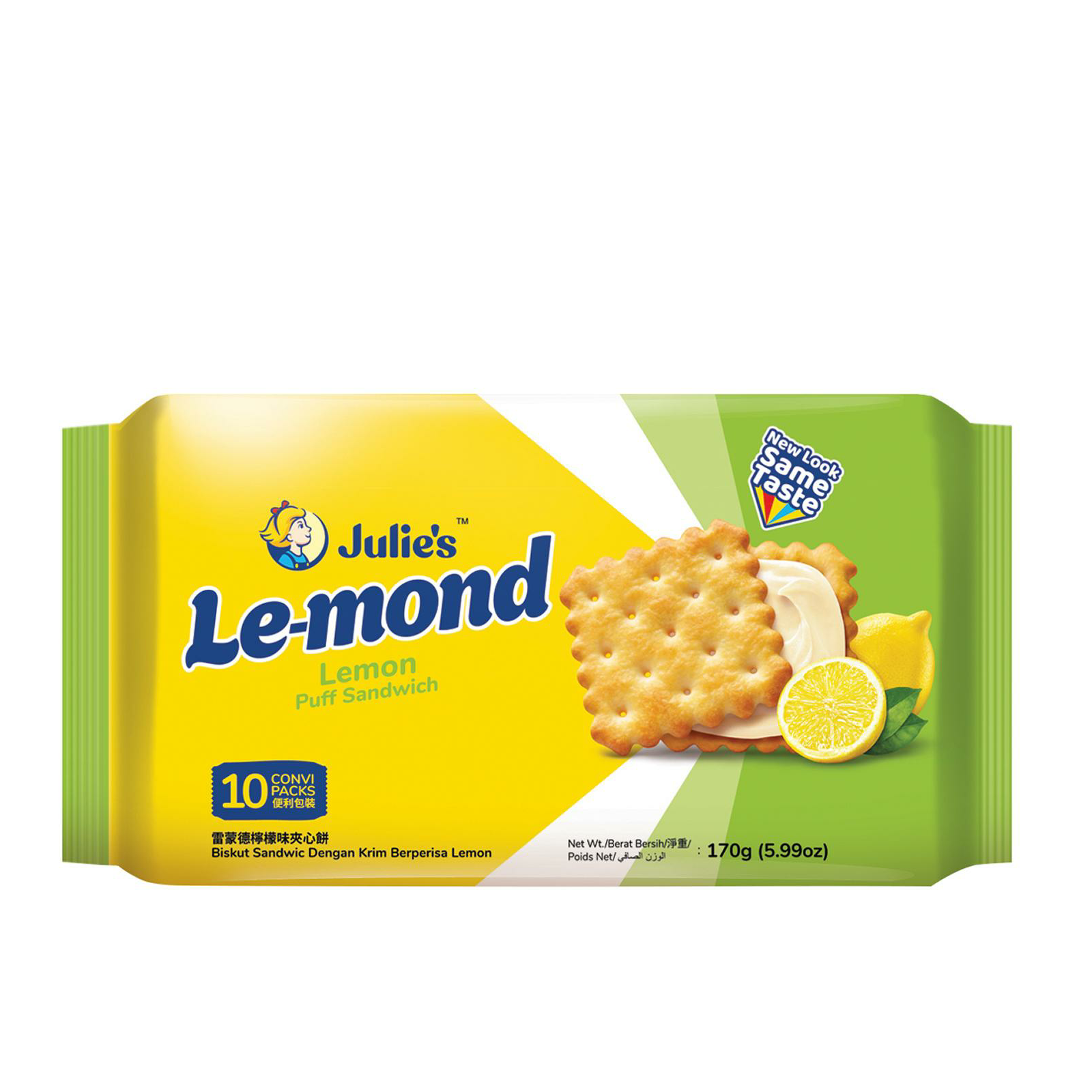 茱蒂丝 雷蒙德柠檬味夹心饼干 | Julie's Le-mond Lemon Puff Sandwich Biscuit 170g