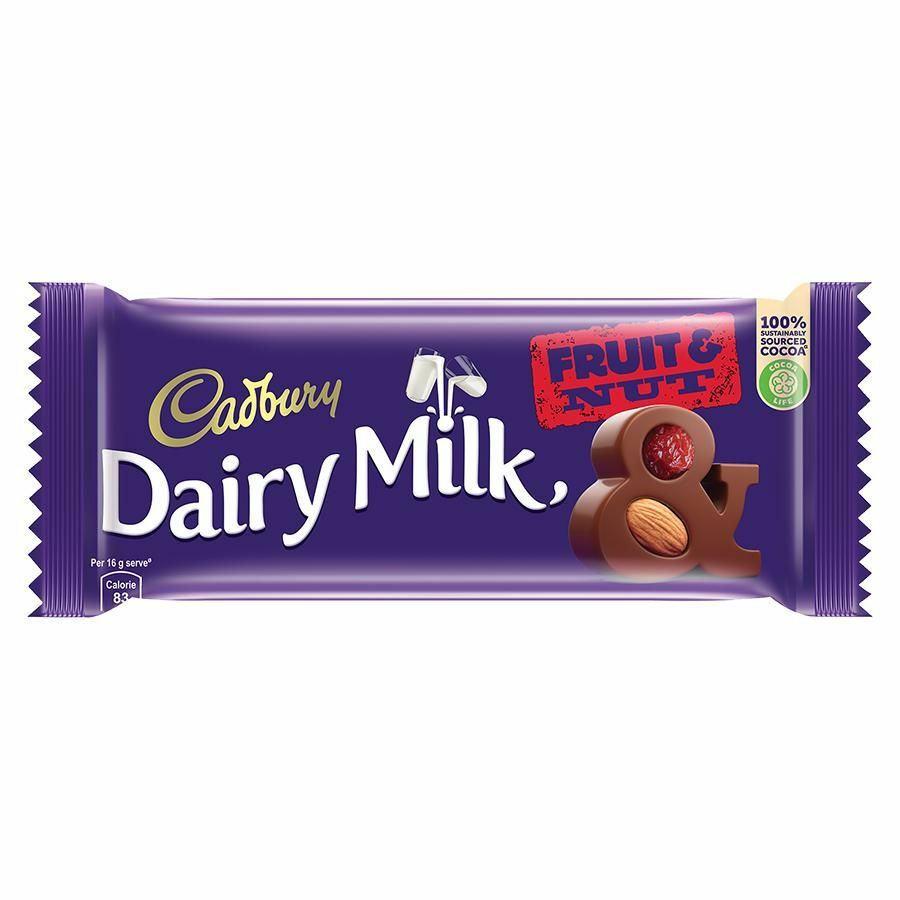 吉百利 果干坚果 巧克力 | Cadbury Dairy Milk Chocolate Fruit And Nut  50g