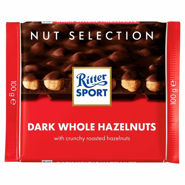 瑞特斯波德 全榛子黑巧克力 | Ritter Sport Dark Whole Hazelnut Milk Chocolate 100g