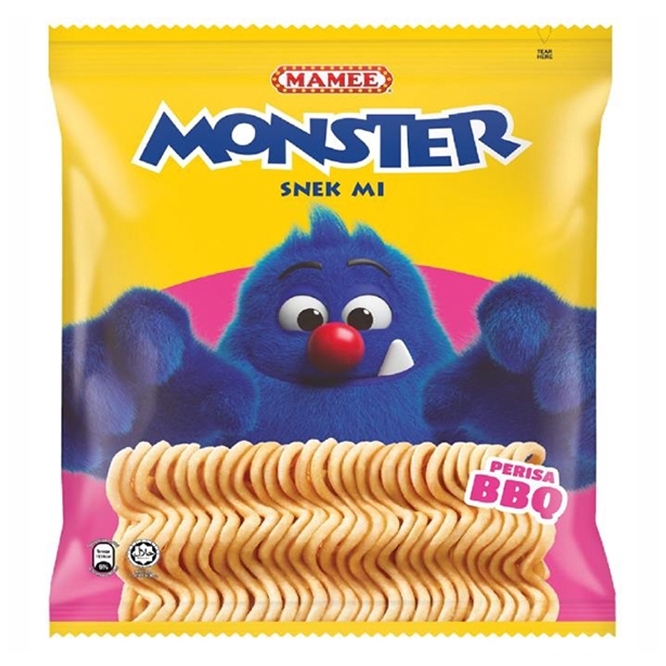 妈咪 烧烤味干脆面 家庭装 | Mamee Monster Family Pack BBQ 8 x 25g