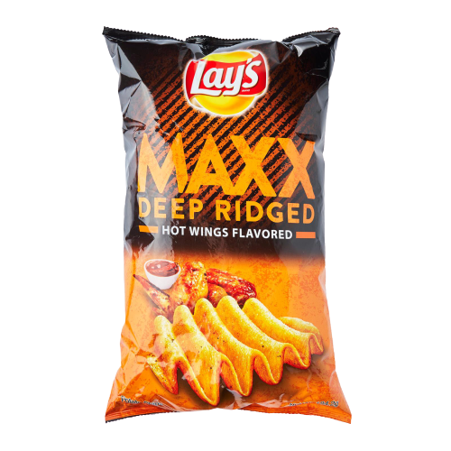 乐事 脆辣鸡翅味大波浪薯片大袋装 | Lay's Maxx Hot Wings Potato Chips 170g