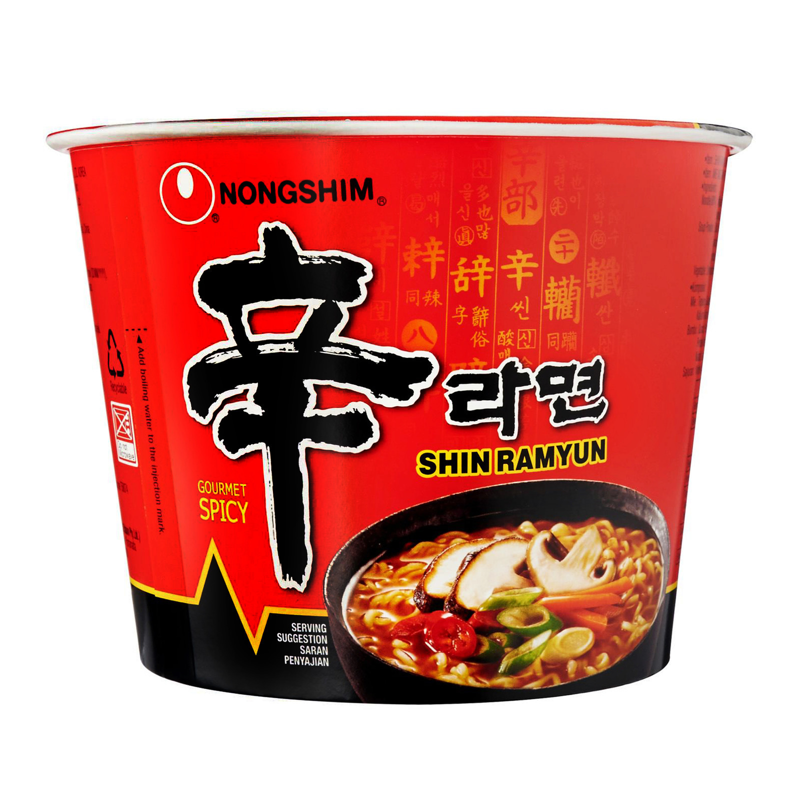 农心 辛拉面 碗面 | Nongshim Spicy Mushroom Shin Ramyun Big Bowl Noodle 117g