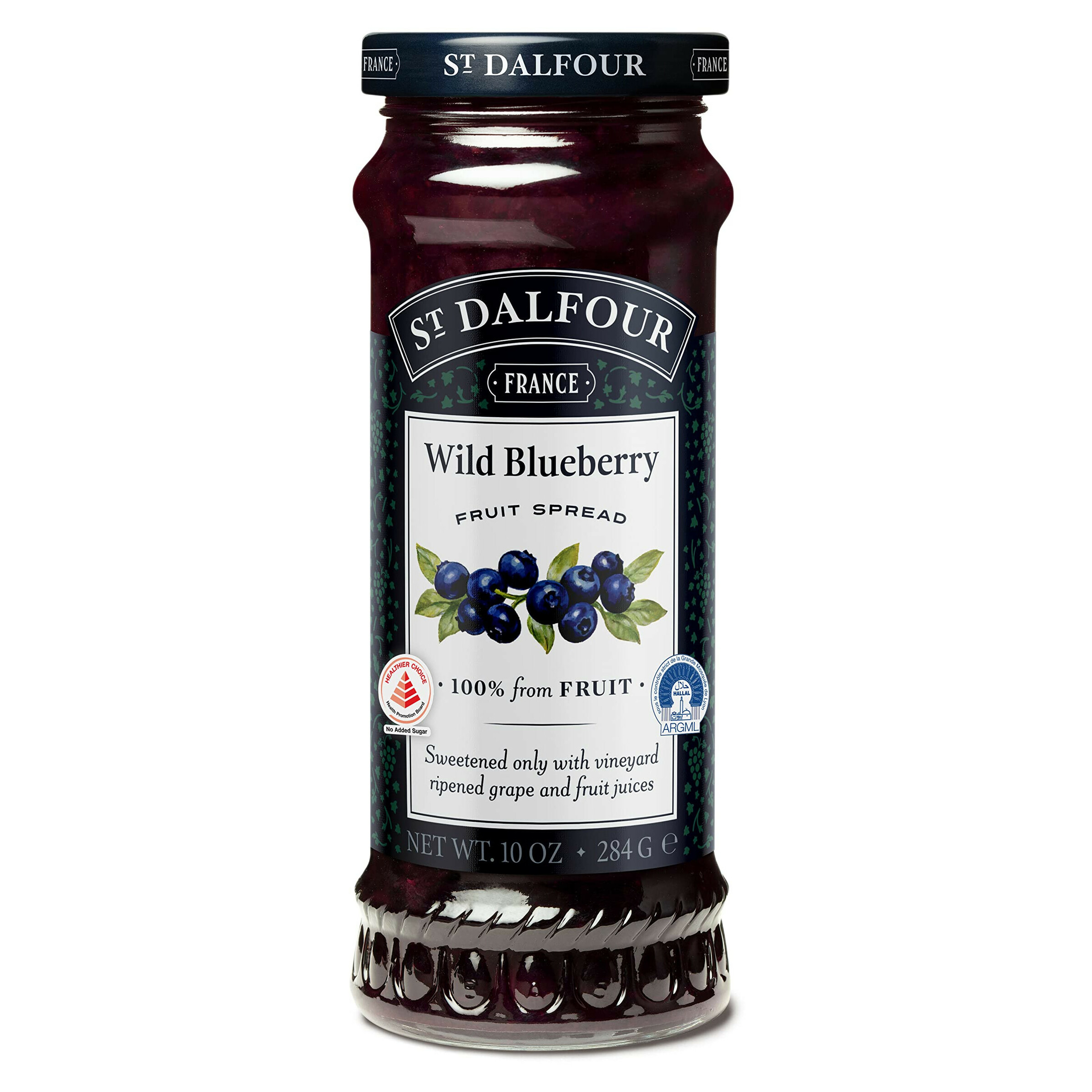 圣桃园果酱 蓝莓 | St. Dalfour Fruit Spread Wild Blueberry  284g