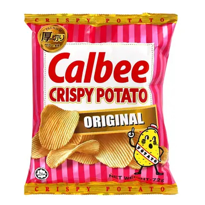 卡乐比 原味波浪薯片 | Calbee Crispy Potato Chips Original  72g