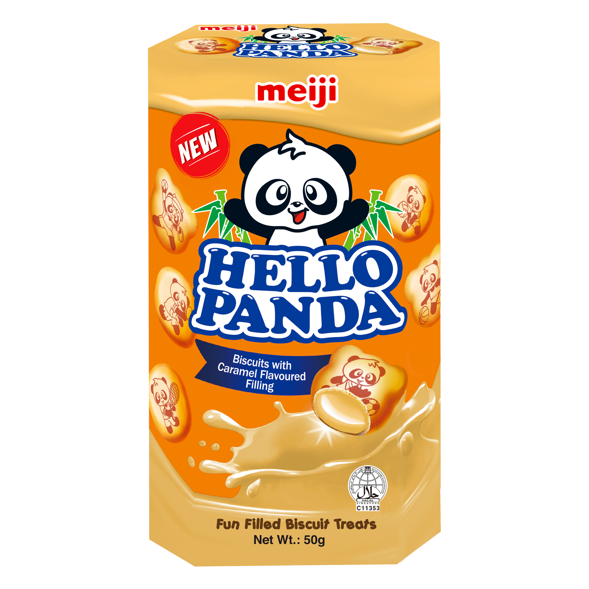 明治 熊猫焦糖夹心饼干 | Meiji Hello Panda Biscuits Caramel 50g